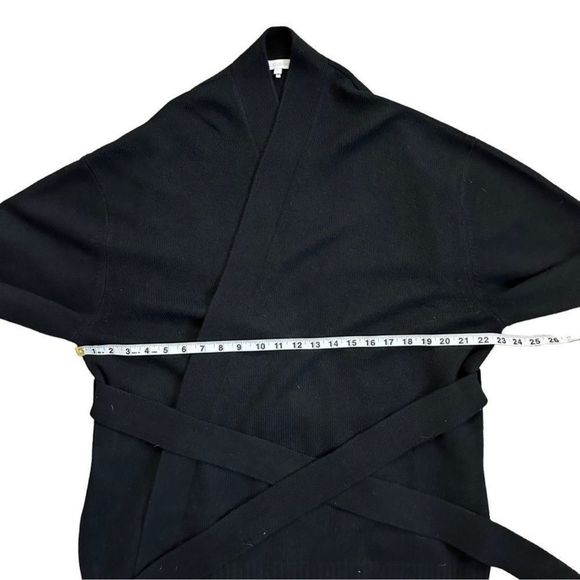 Naked Cashmere Black Belted Open Front Long Sleeve Cardigan N20868 Size Large - Picture 9 of 14